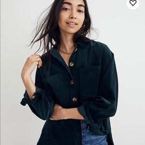 NWT - Madewell Corduroy Kentwood Oversized Shirt-Jacket